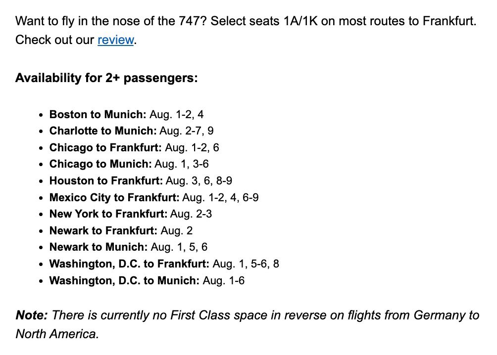 lufthansa thrifty traveler alert