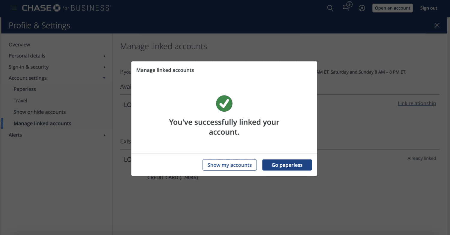 Link Your Chase Business and Personal Accounts, Helpful Tips
