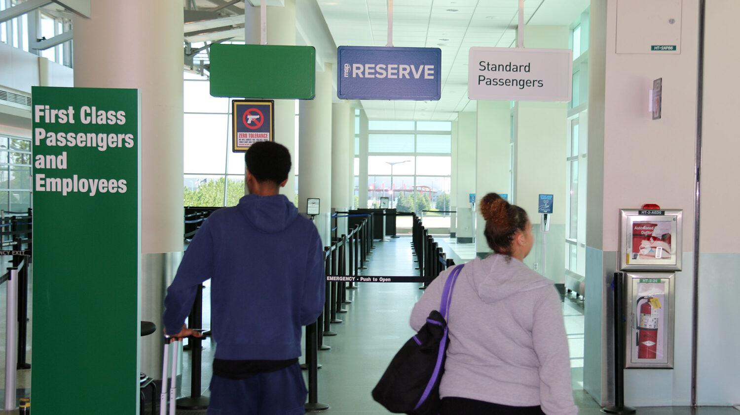 MSP Reserve line at MSP Airport Terminal 2