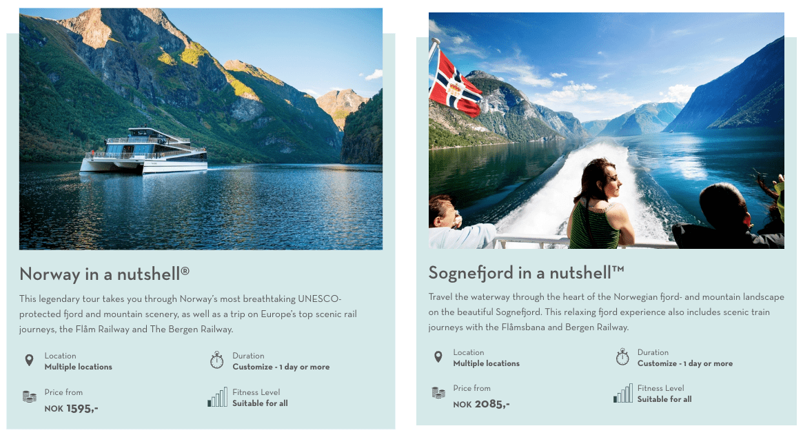 fjord tours screenshot
