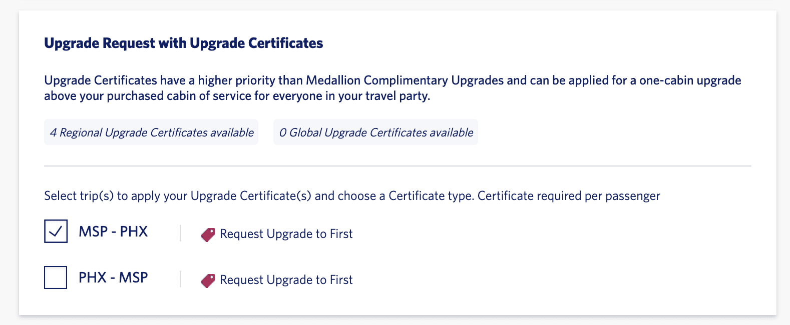 applying a delta upgrade certificate online