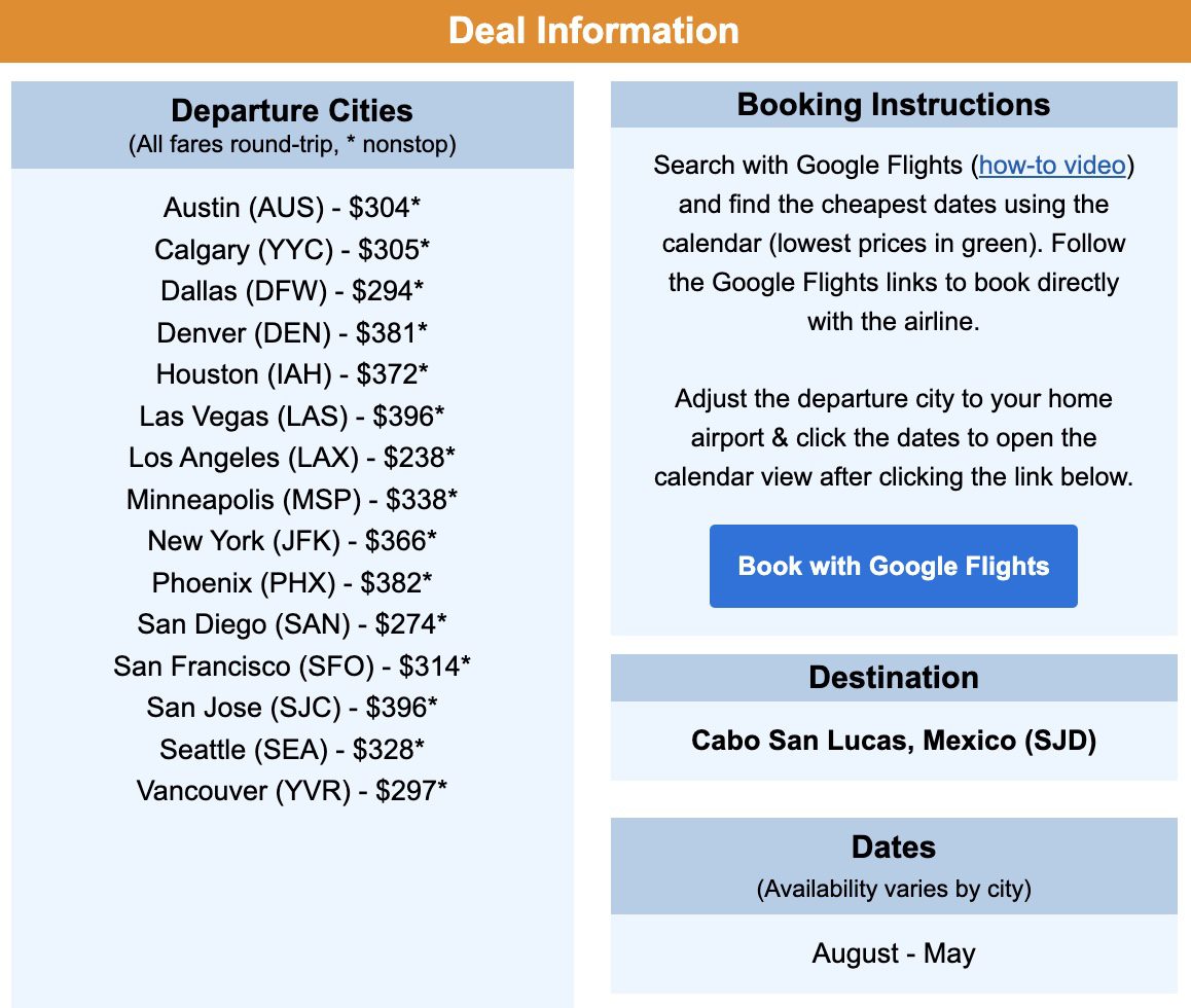 Cheapest Flights In January 2024 Selia Cristina   Cabo Winter 