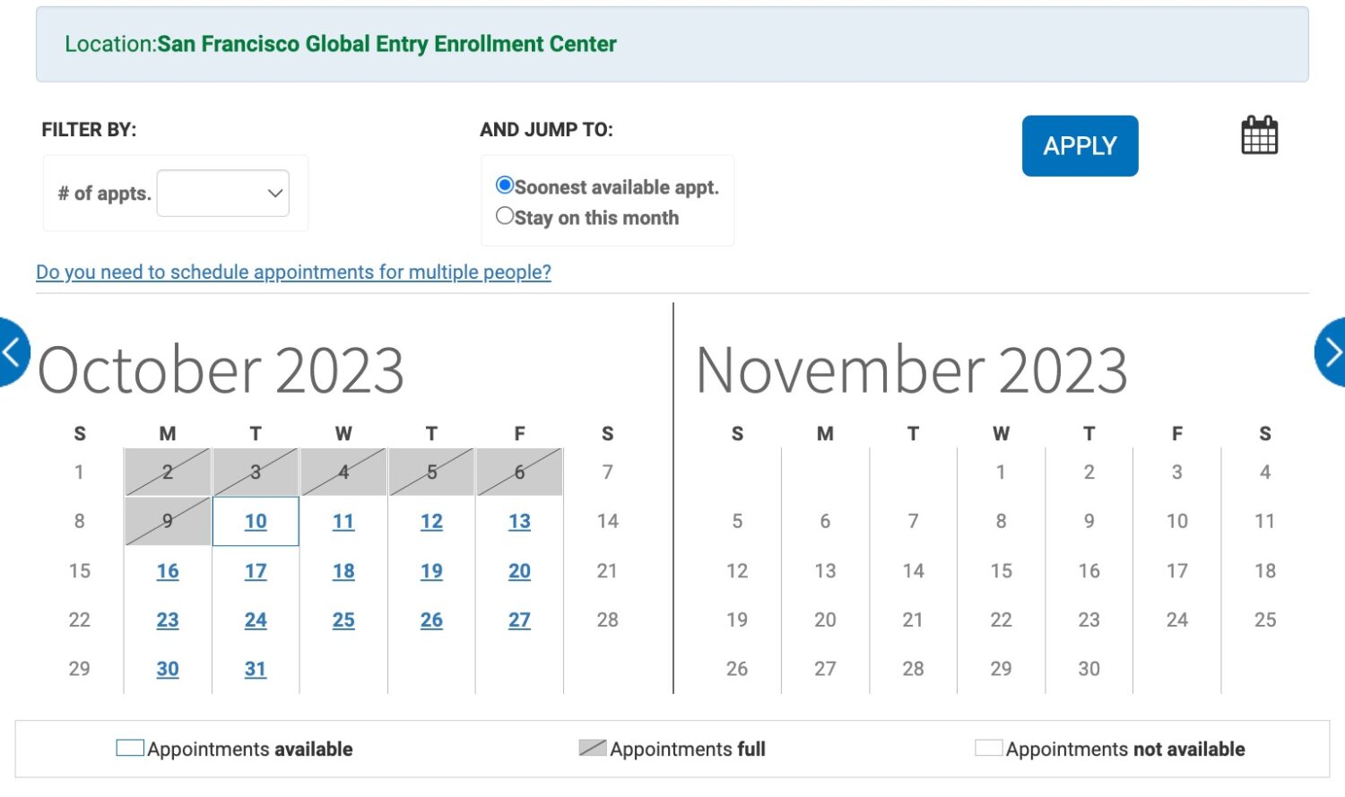 global entry san francisco