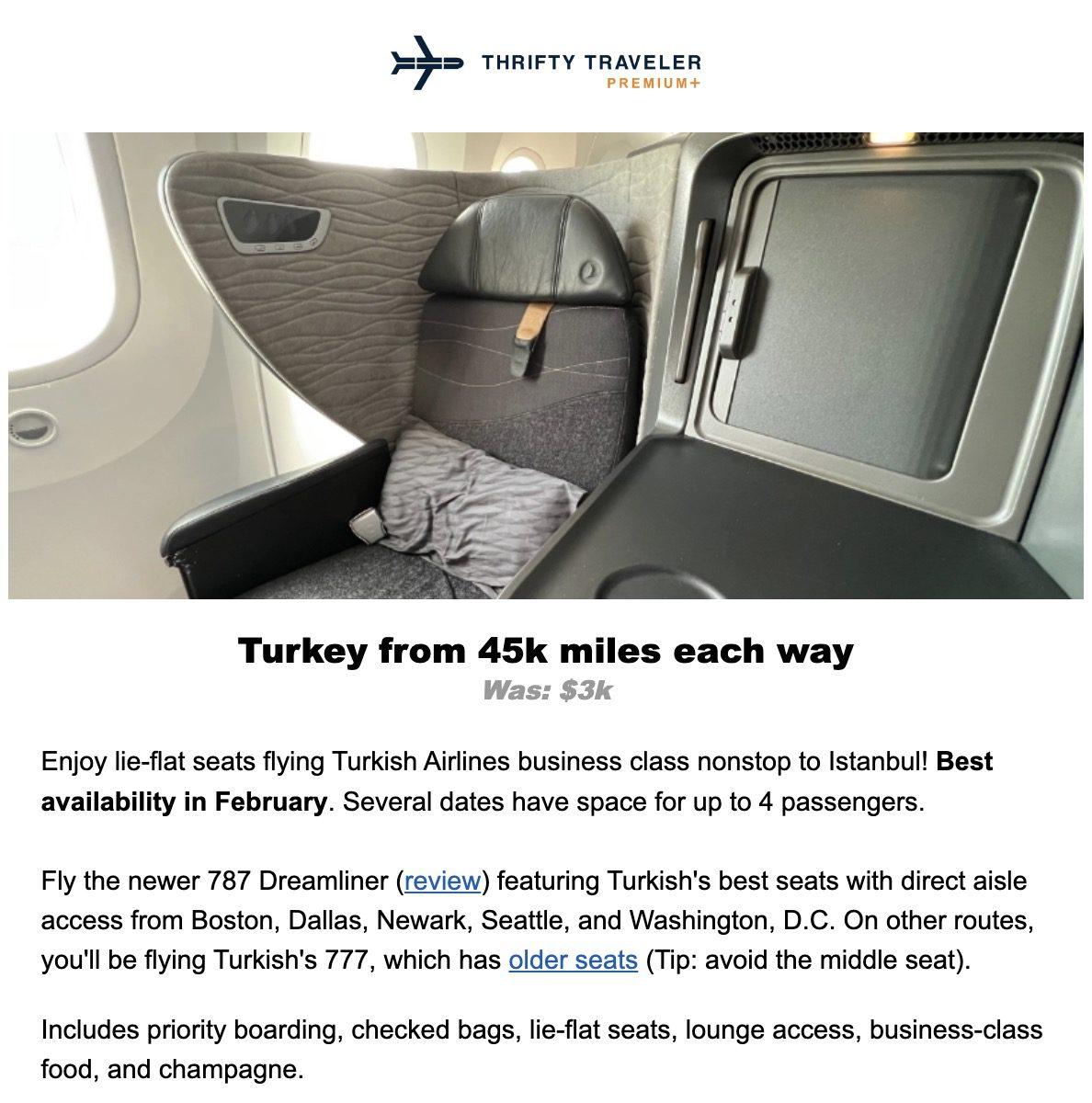 Turkish business class