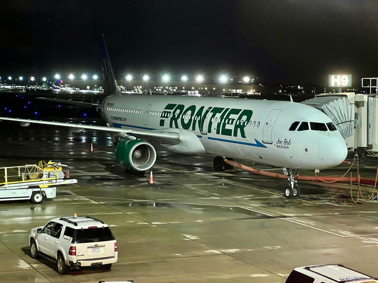 my nephew is 6 feet tall. he has a lot of leg room. he is 200 plus pounds.  - Picture of Frontier Airlines - Tripadvisor