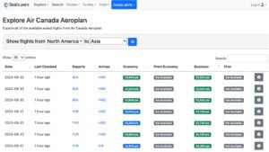 Seats.Aero Award search tool