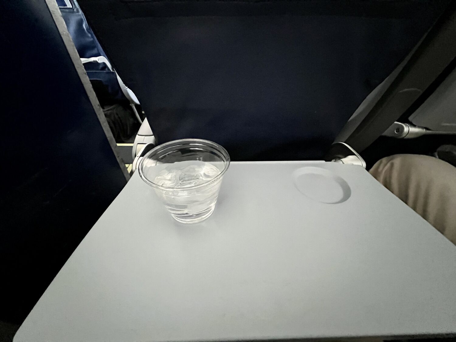sun country airlines tray table