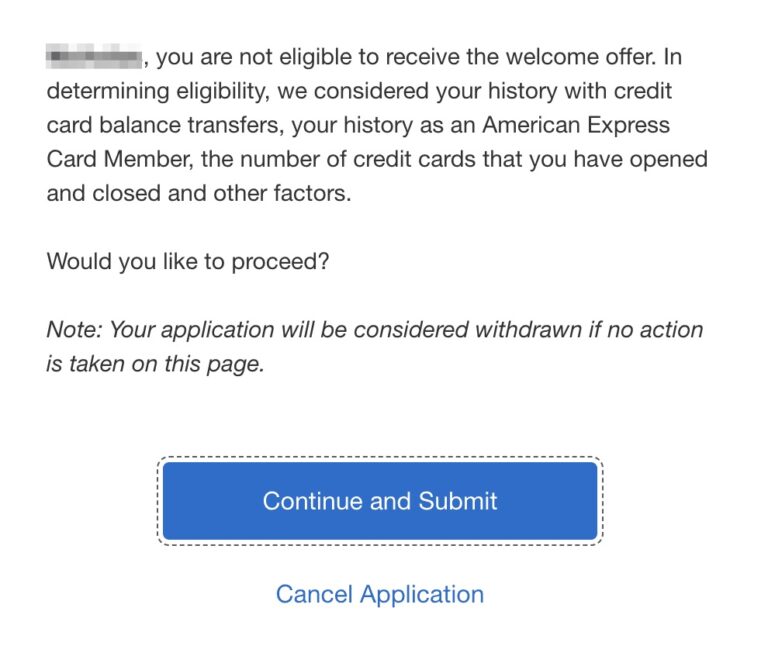 Why Am I Not Eligible For an Amex Offer?