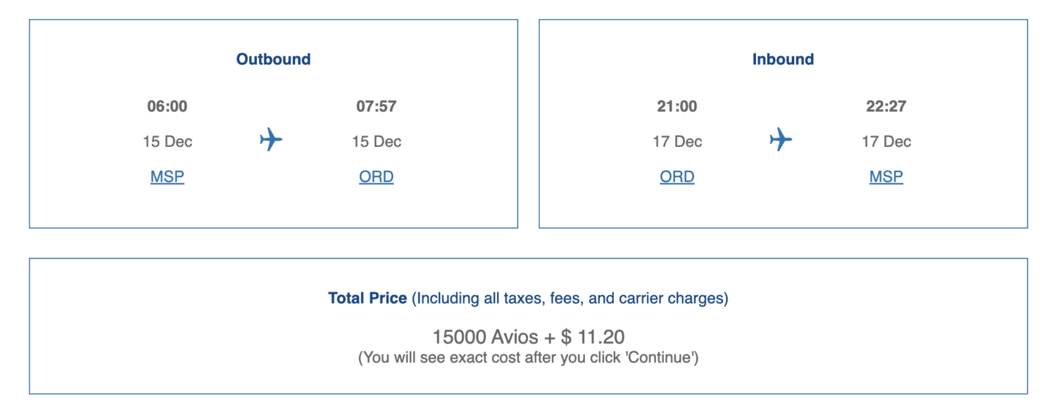 Using British Airways Avios to book American flights