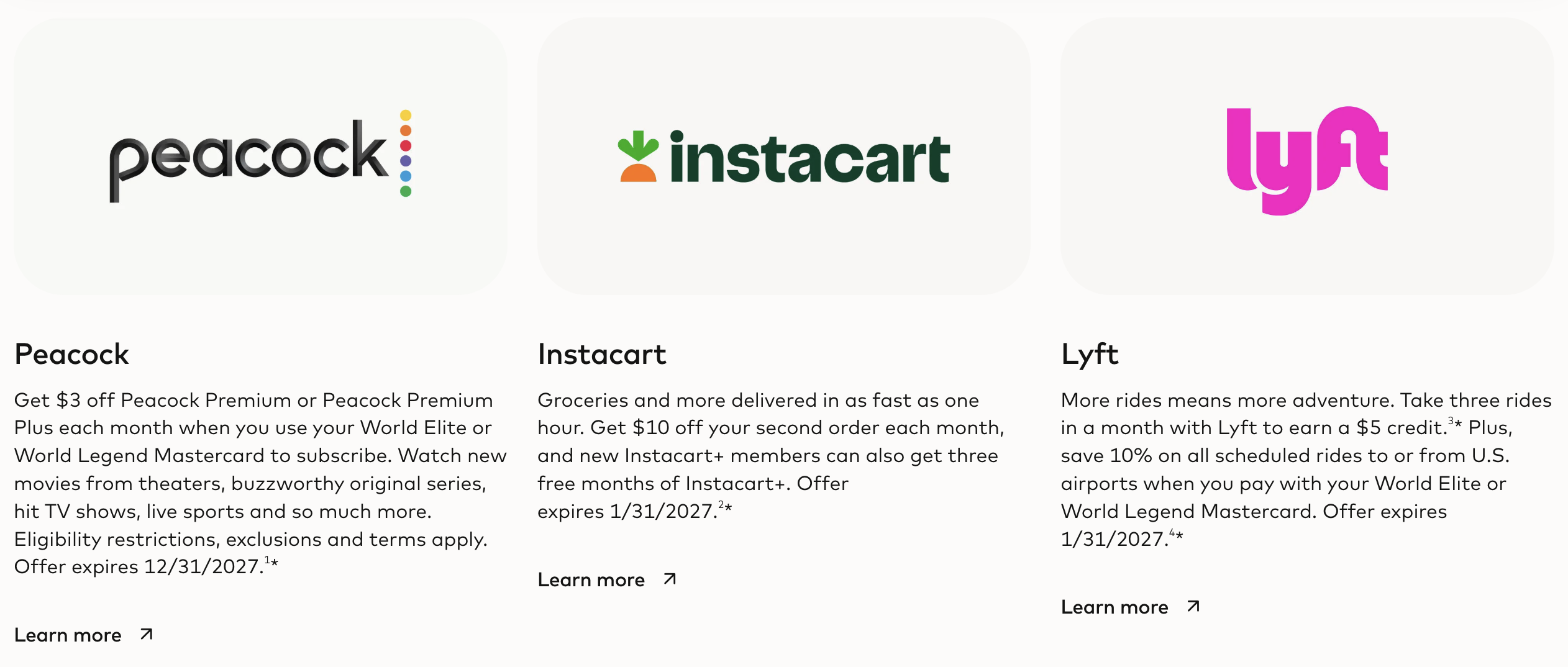 Chase Freedom Unlimited vs Chase Freedom Flex: Which Card is Right for You? 4 World Elite Mastercard benefits for Lyft, Instacart, and Peacock.