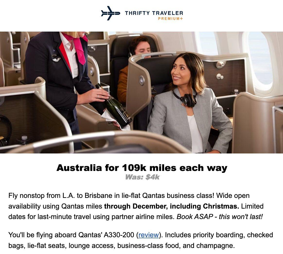 Qantas business class