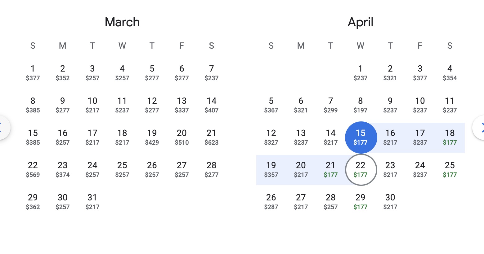 The Surefire Way to Save on Travel: Aim for Shoulder Season 8 Washington, D.C. airfare calendar