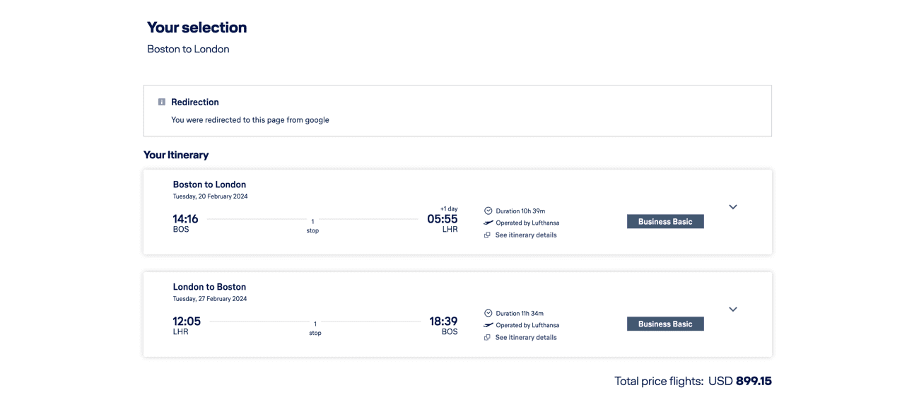 united business class mistake fare