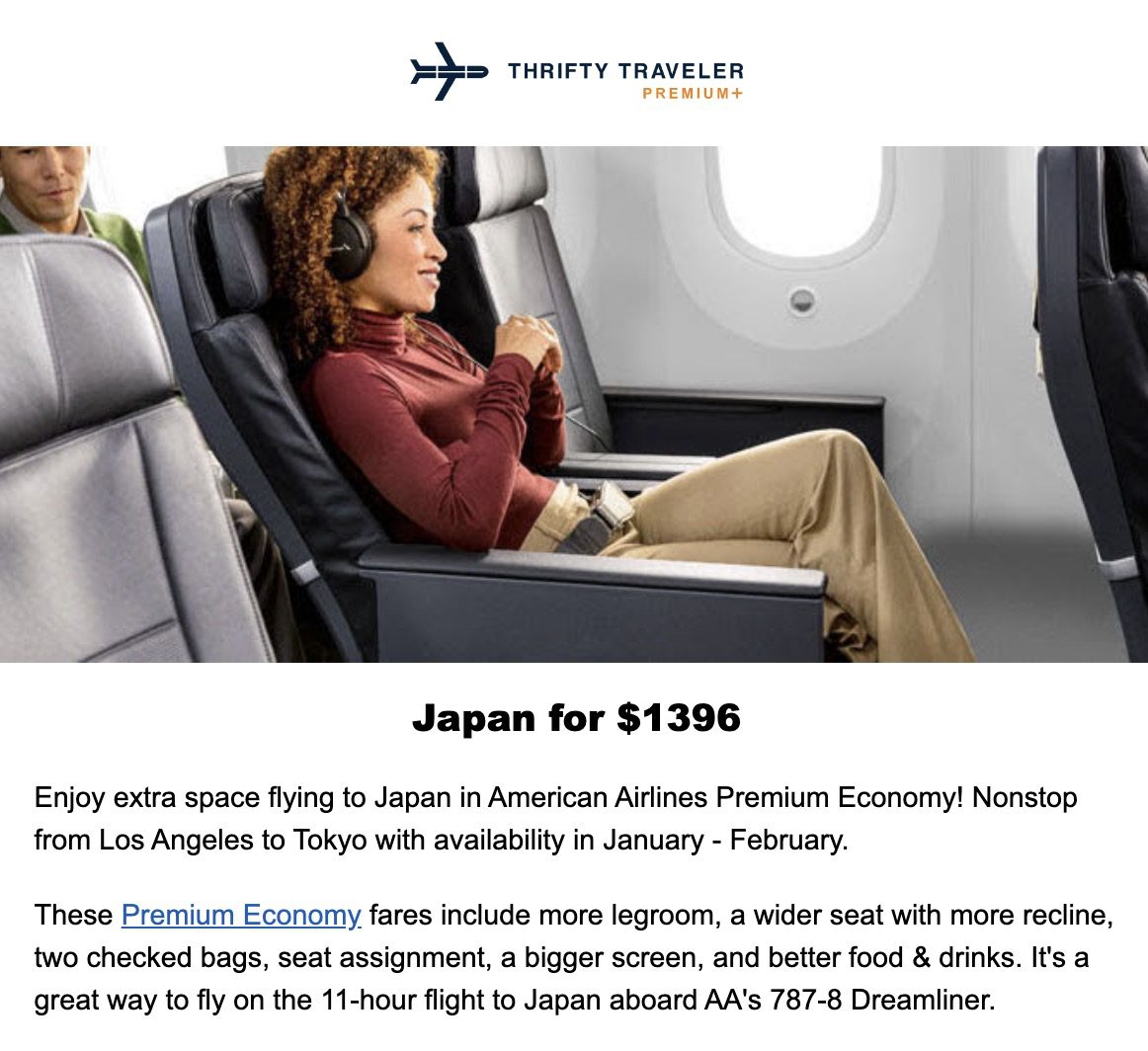 American Airlines premium economy