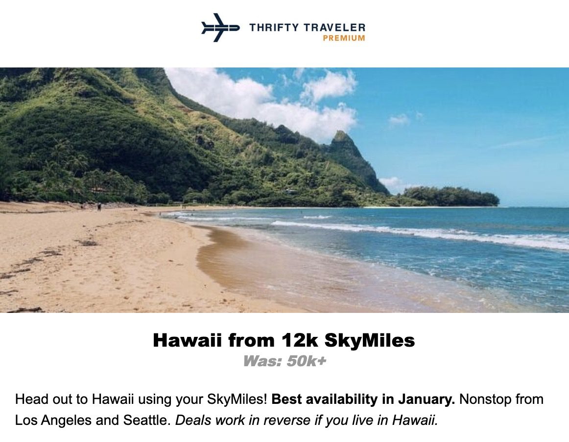 Delta SkyMiles to Hawaii