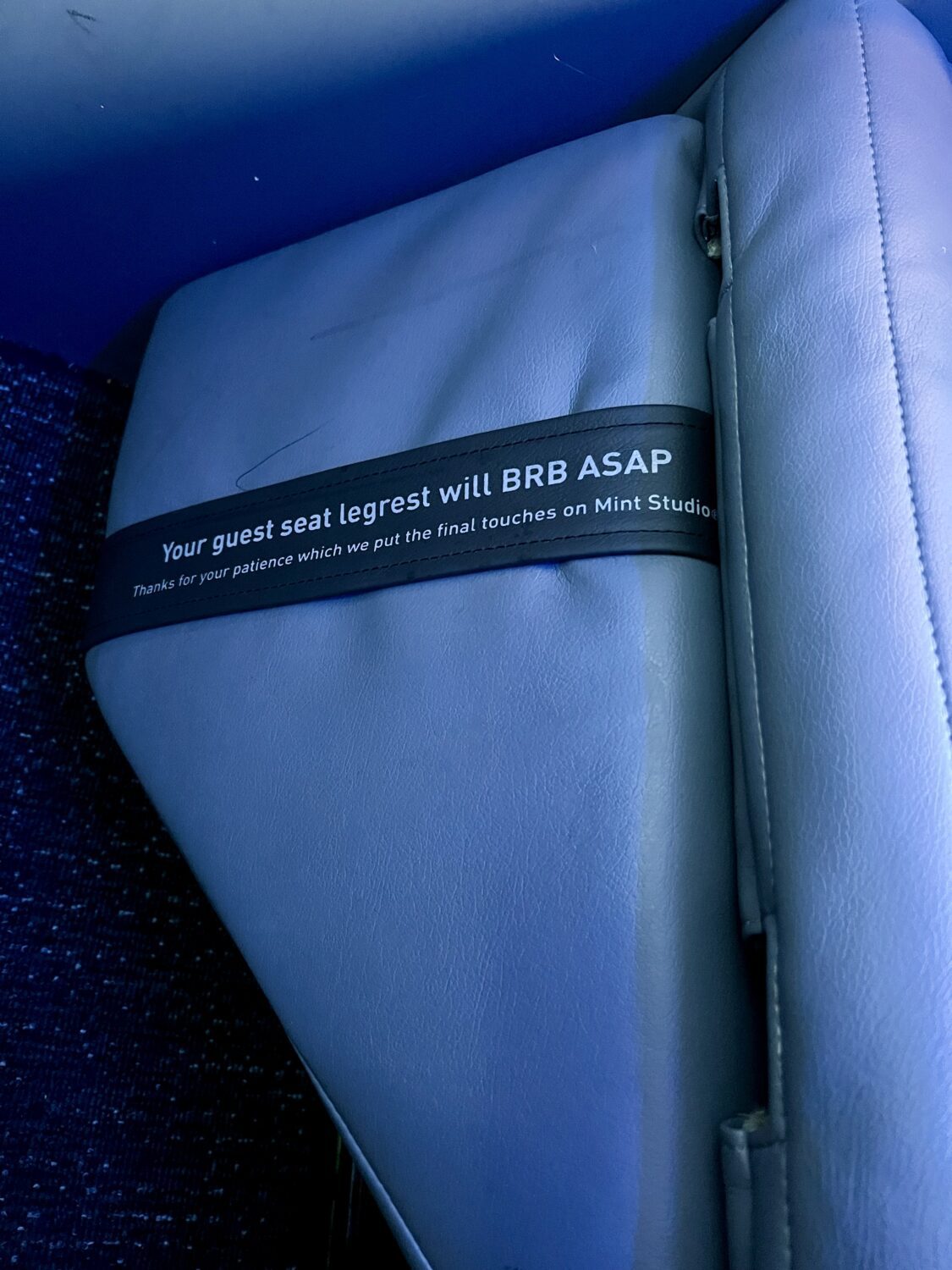 jetblue mint leg rest