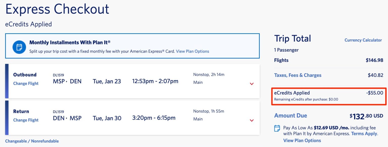 Final Call, Delta Flyers Use (Or Lose) Your Delta eCredits ASAP!