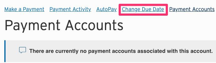 Citi Change Payment Due Date
