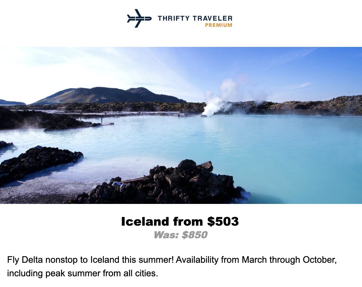 Iceland flight deal