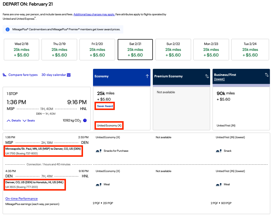 Minneapolis to Hawaii flights on United