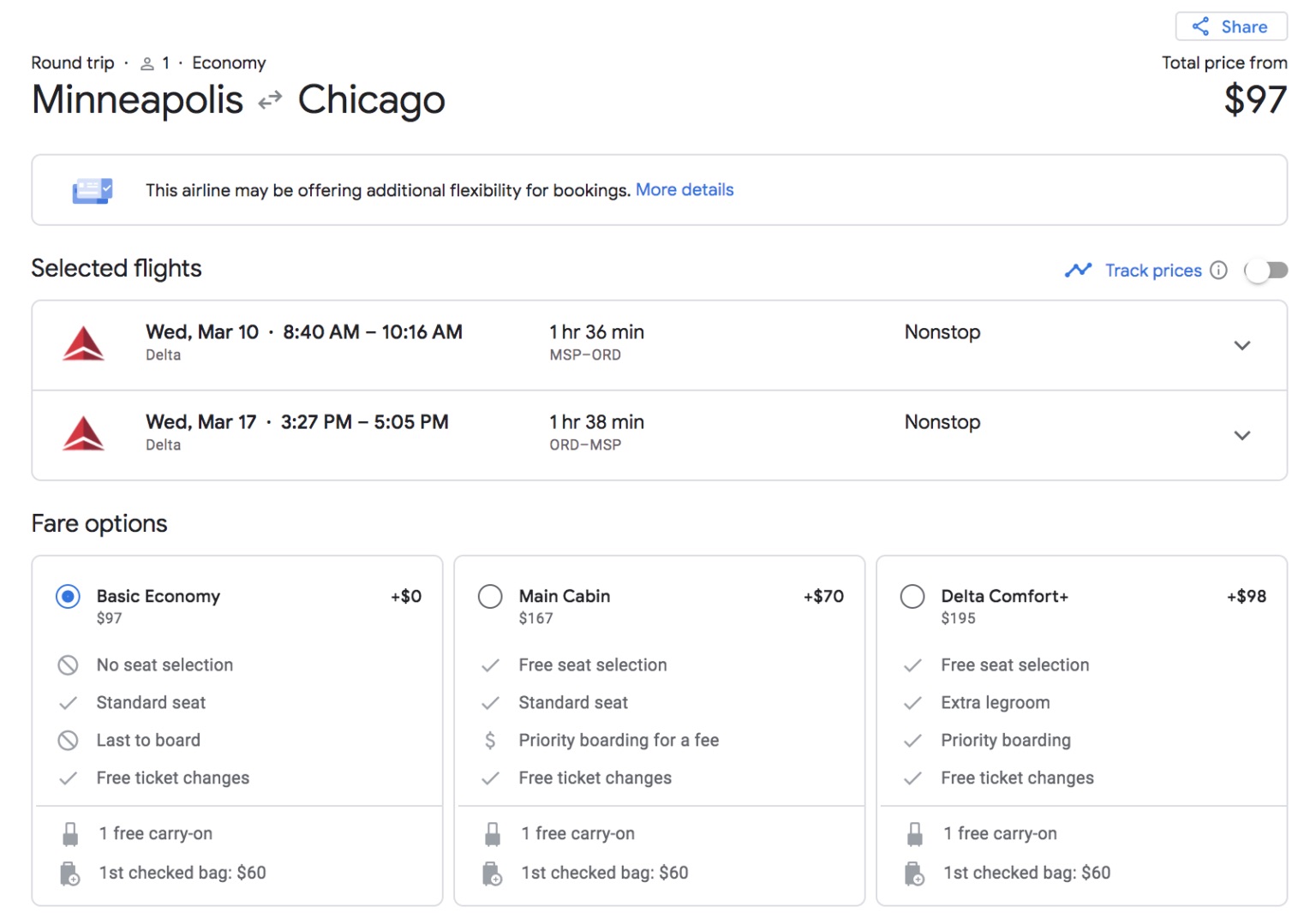 msp to chicago google flights