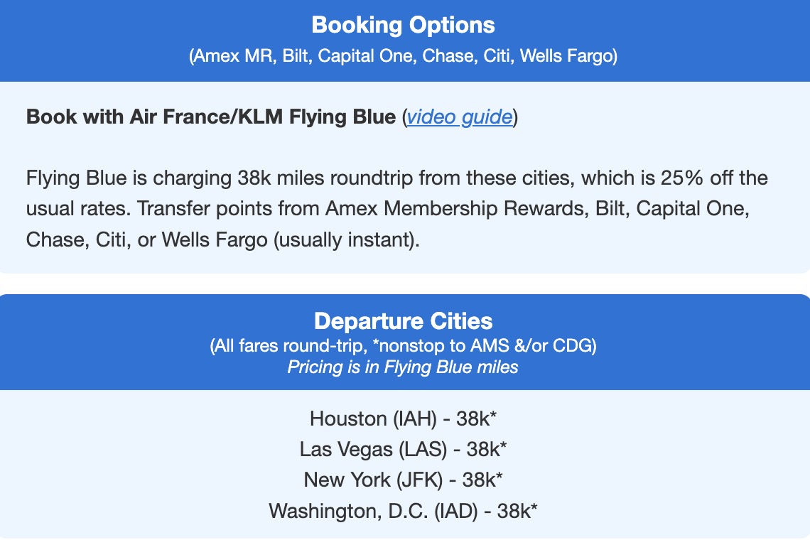 How You Can Still Save on Spring Break Flights for 2026 11 Air France/KLM FLying BLue promo rewards sale