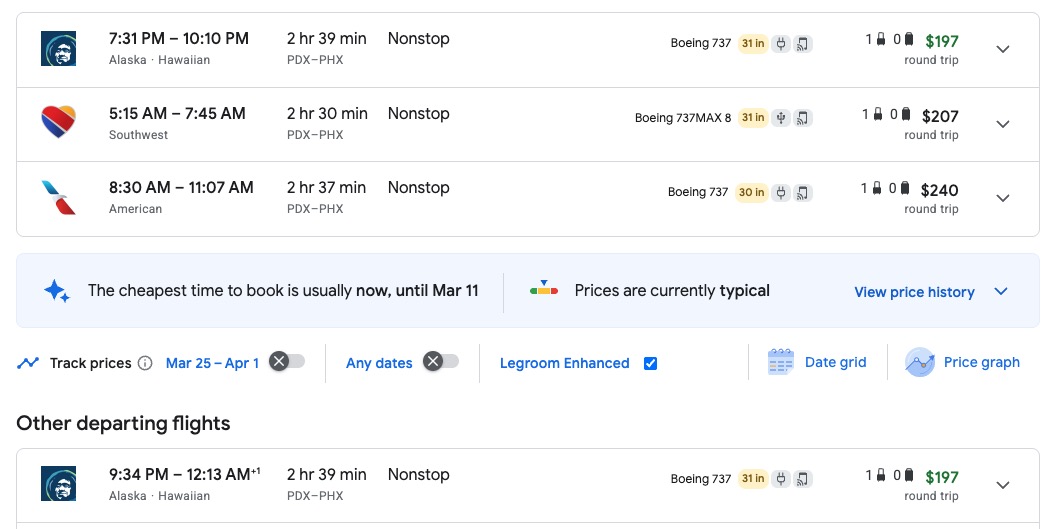 How You Can Still Save on Spring Break Flights for 2026 3 Peak times versus off peak times on Google Flights