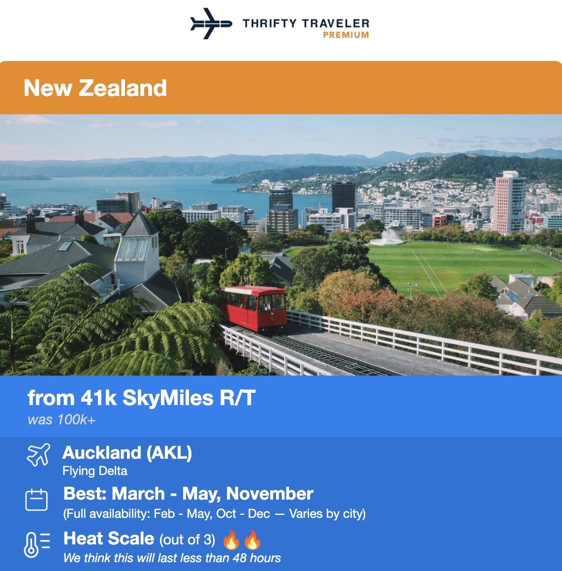 PSA: Check Your Spring Break Flights, Because Airfare is Dropping 14 Auckland, NZ flight deal from 41,000 SkyMiles roundtrip