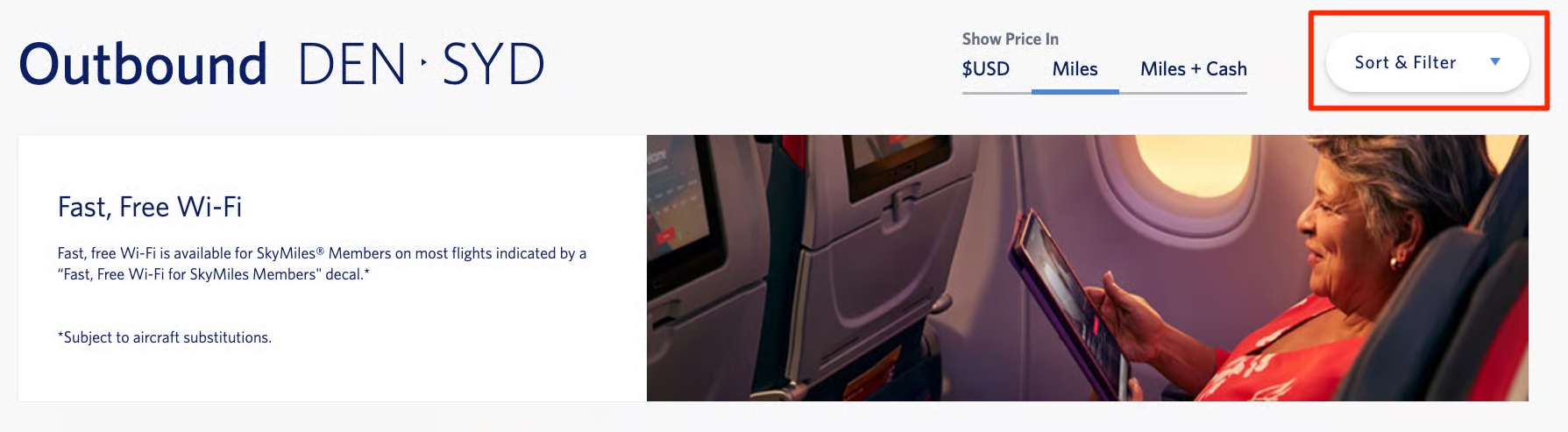 How to Find & Book the Best Delta SkyMiles Deals 26 Delta search sort and filter