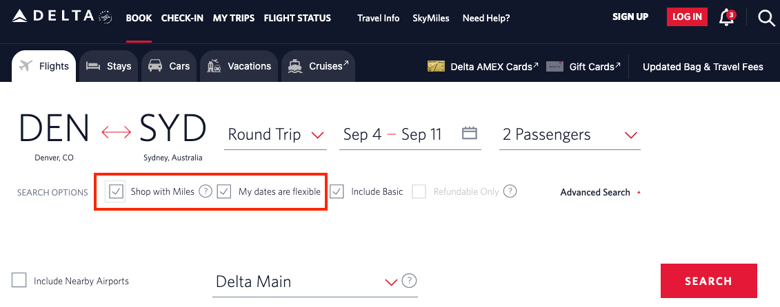 How to Find & Book the Best Delta SkyMiles Deals 19 searching with miles on Delta's website