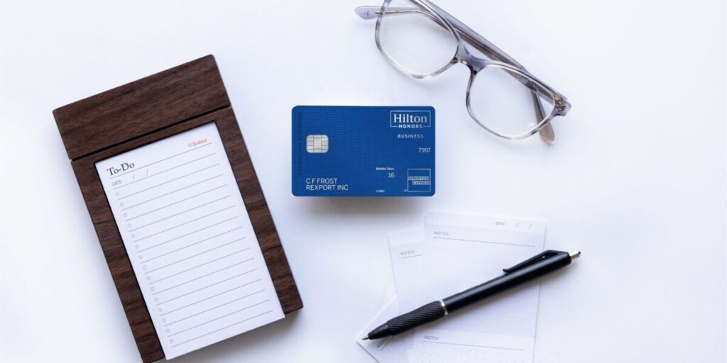 Hilton Honors business card new look