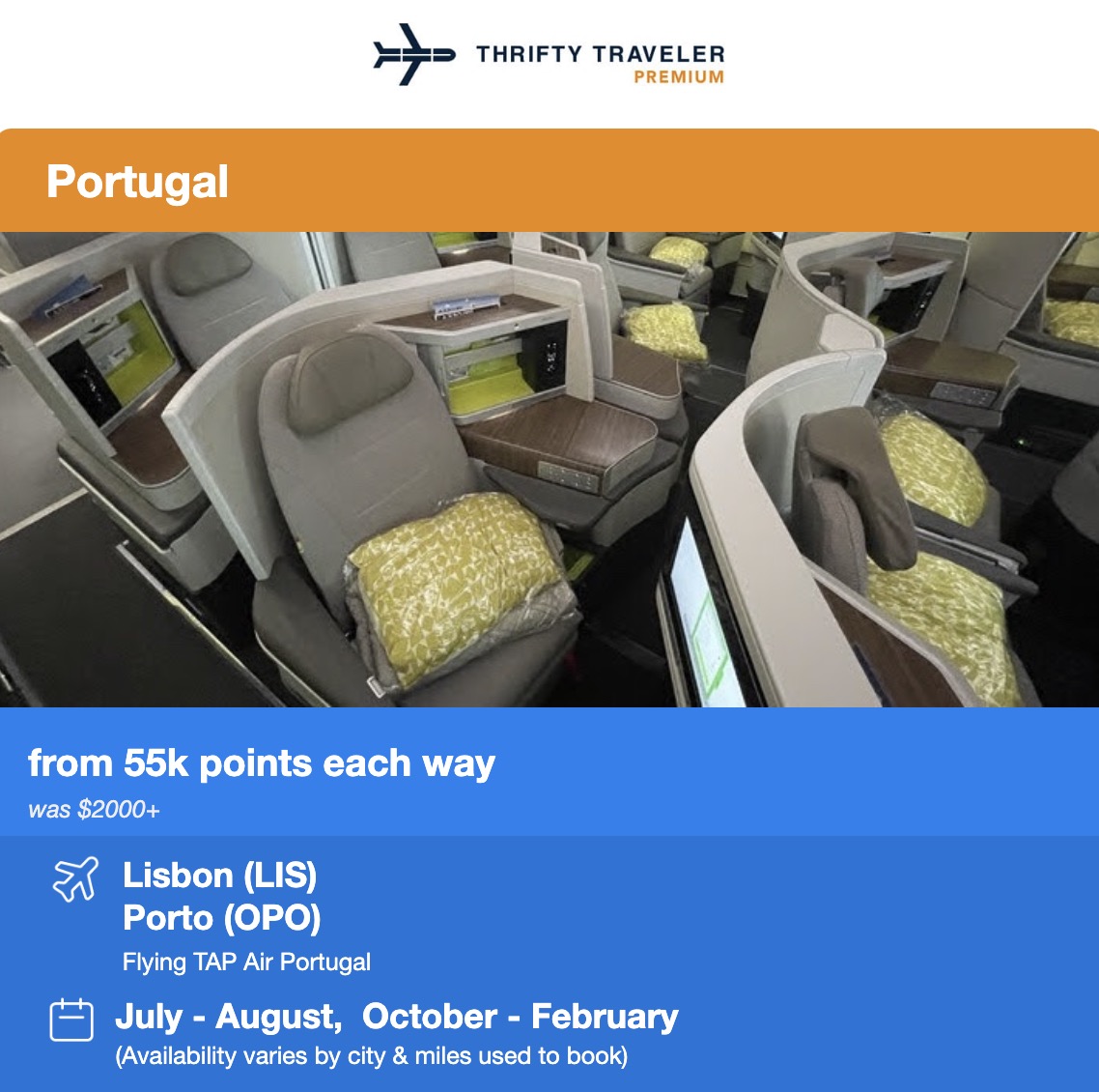 Portugal business class