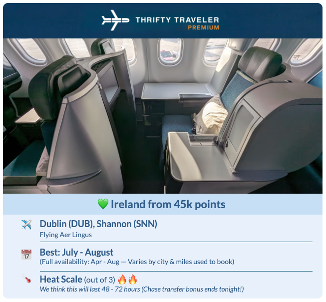 The #1 Trick to Saving on Flights to Europe 23 Thrifty Traveler Premium deal to Dublin & Shannon