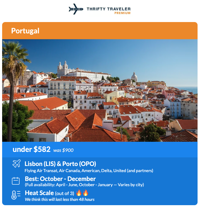 The #1 Trick to Saving on Flights to Europe 28 Portugal flight deal