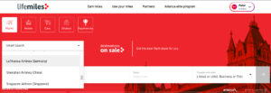 lifemiles smart search