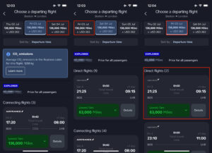 Air France app trick to find partner airline awards