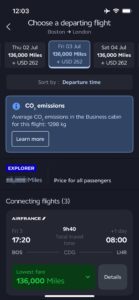 Air France app search glitch