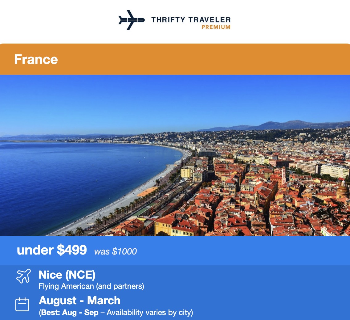 Spain in Biz Class or Economy, Belize from $286 RT & Our Other Best Deals Last Week 7 Nice, France