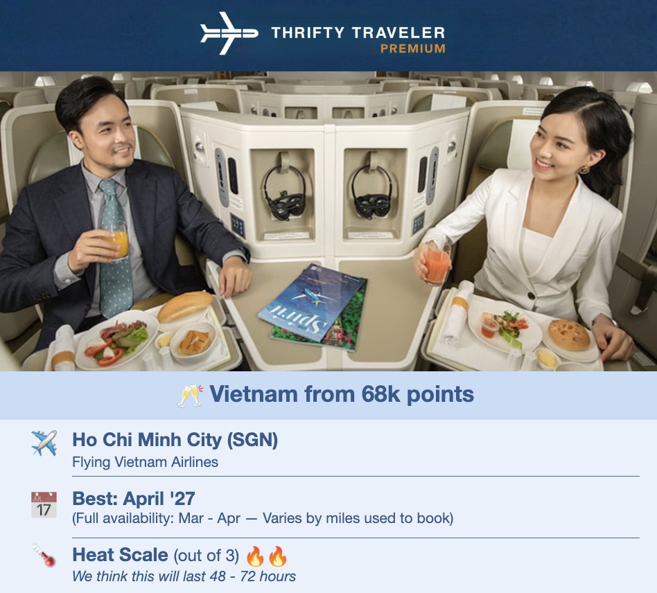 Vietnam Airlines biz class