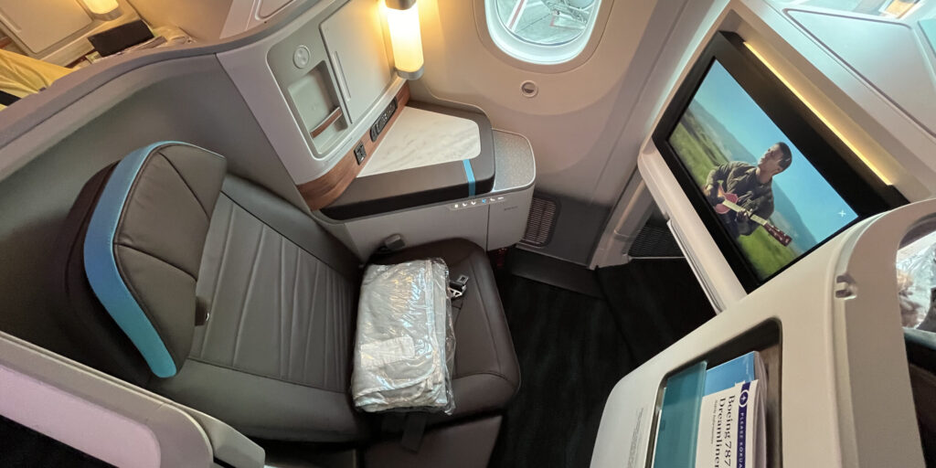 Hawaiian Airlines First Class Suites from above