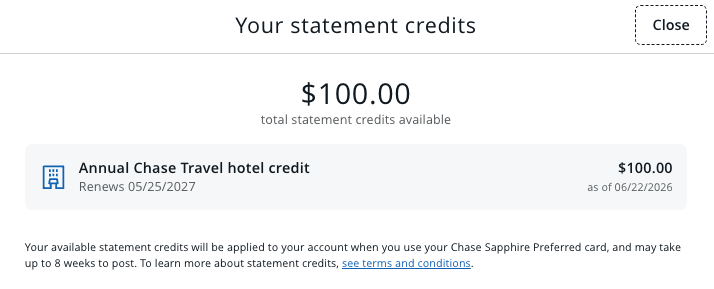 How to Use the Chase Sapphire Preferred® Credit Card's $100 Hotel Credit 1 Chase Sapphire Preferred $100 hotel credit
