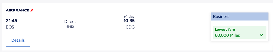 The Best Ways to Use Air France/KLM Flying Blue Miles 34 BOS-CDG Flying Blue miles