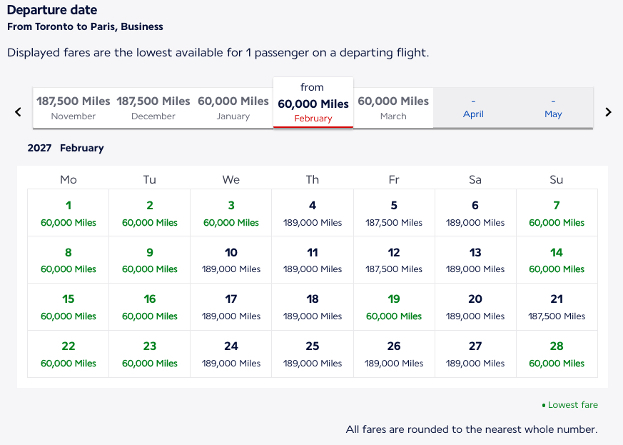 The Best Ways to Use Air France/KLM Flying Blue Miles 57 Flying Blue calendar