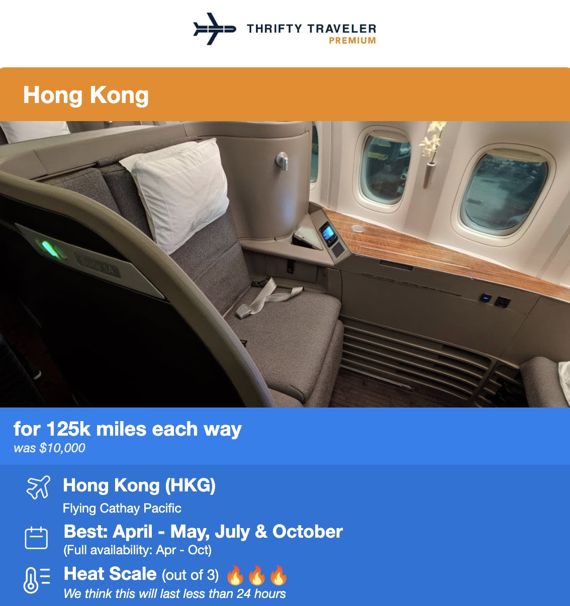First Class Flights: The Best Deals For the Best Seats on the Plane 35 JFK-HKG in Cathay Pacific First Class