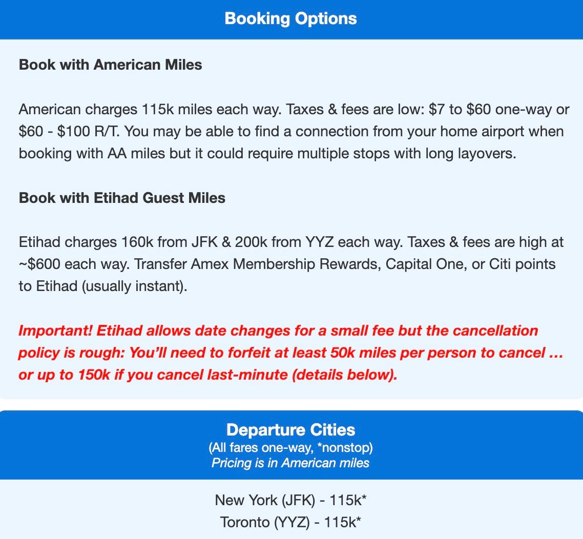 Etihad First Class flight deal