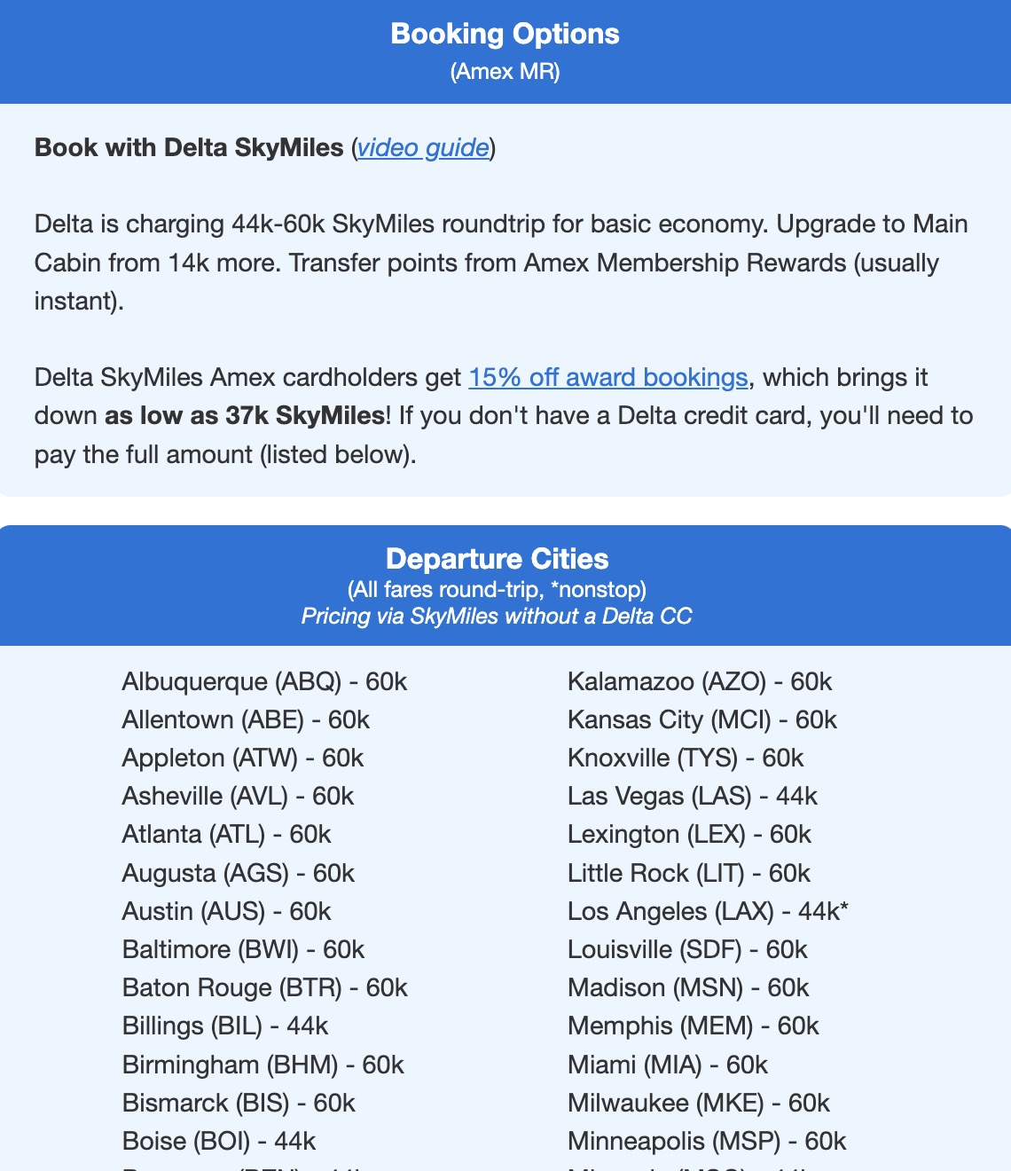 Hong Kong SkyMiles fare