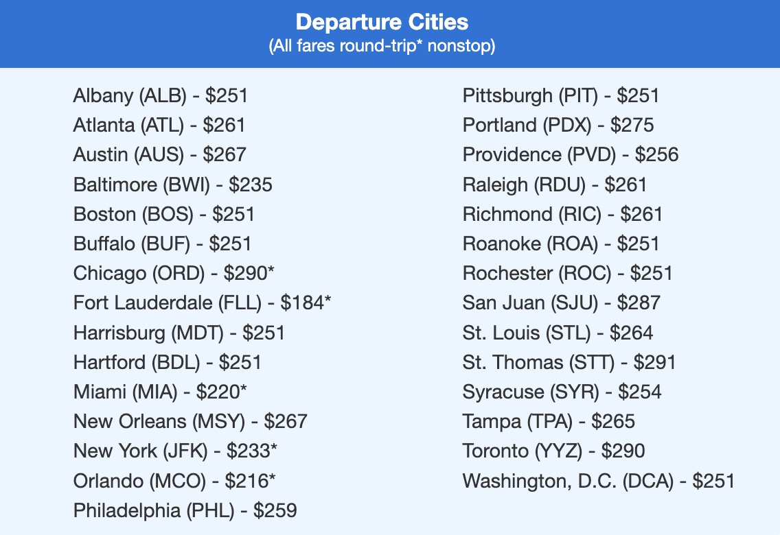 San Jose Costa Rica flight deal with fares in the $200s roundtrip