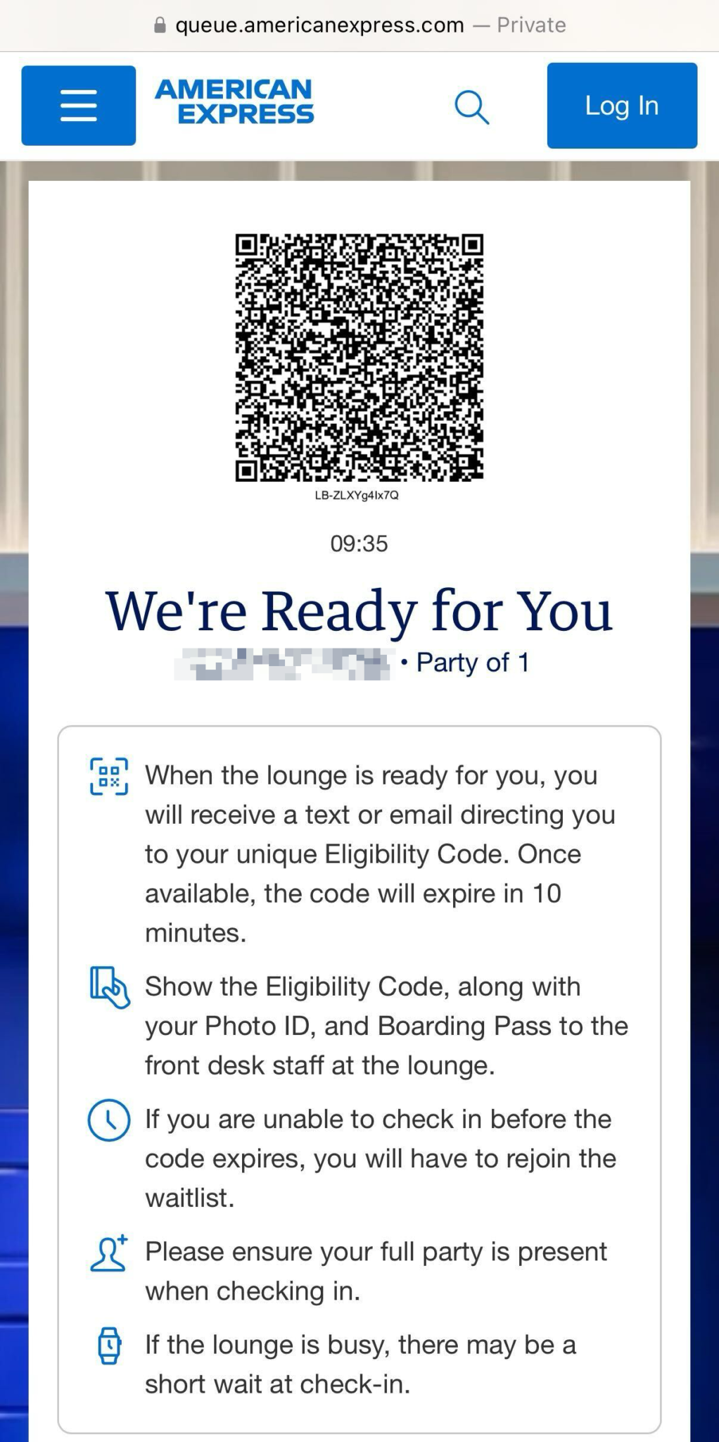 Qr Code Rool Up Amex Rolls Out Digital Waitlist for Most Centurion Lounges