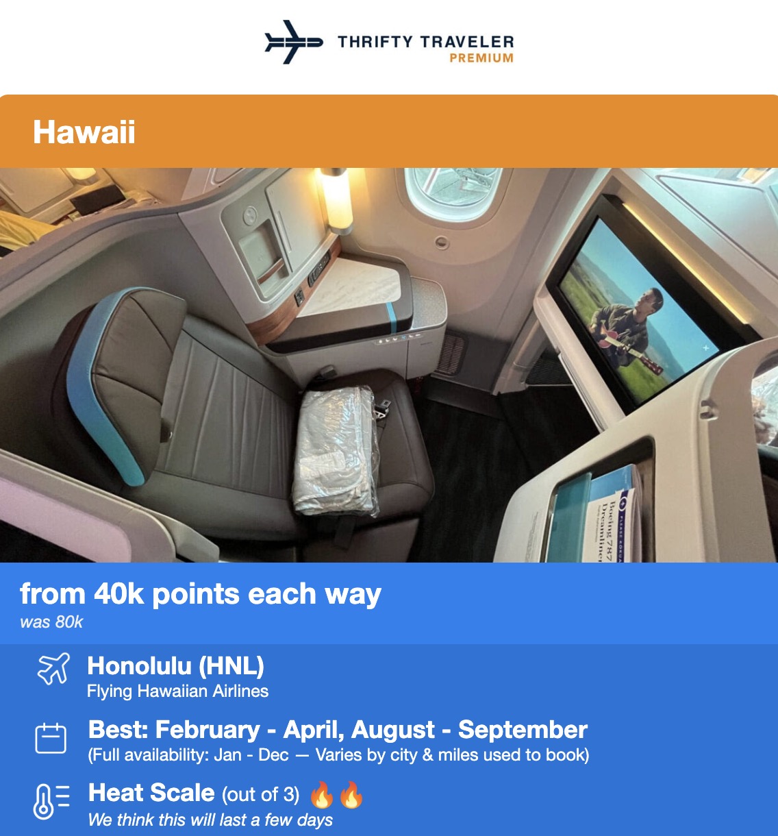 Beach, Please: 6 Flight Deals for Your Warm Weather Escape 3 A Hawaiian Airlines First Class flight deal