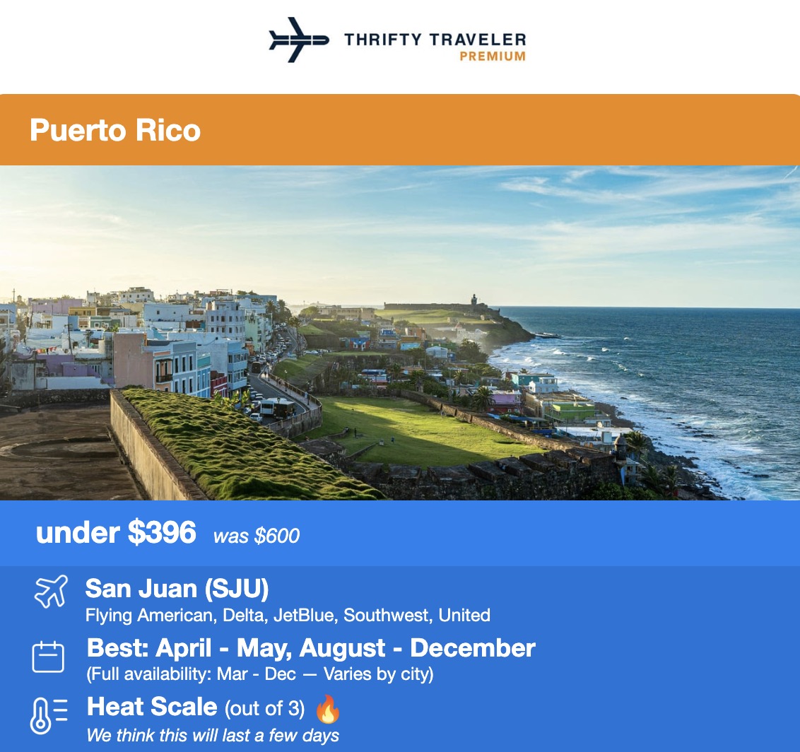 Beach, Please: 6 Flight Deals for Your Warm Weather Escape 9 San Juan, Puerto Rico airfare